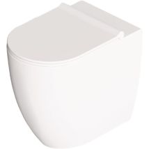 Wc A Terra Senza Brida Alice Ceramica "form" Bianco Lucido