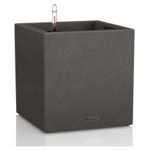 Vaso da interno e esterno canto Stone Low 30 cm - Nero Grafite - Nero Grafite