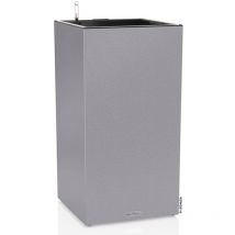 Fioriera canto Stone 40LED High all-in-one 40x40 Grigio Pietra Lechuza Grigio