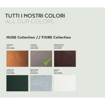 Vaso fioriera in resina Girasole 80 cm. Tortora