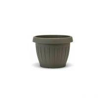 Vaso fioriera terra diametro cm 40x30h Bama colore: grigio