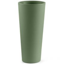 Cache pot rotondo in resina 'Genesis' h. 130 cm. Mimetic Green