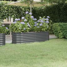 Furniture Limited - Letto da Giardino in Acciaio a Polvere