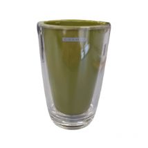 Vaso gris oliva drop Cosmic color mostaza