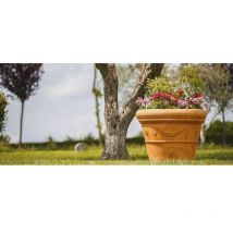 Vaso in Polimero Monacis Doppio Bordo Festone Impruneta Ø55 (55X45h)