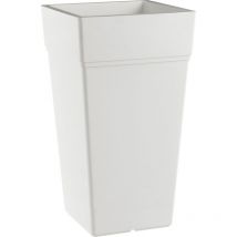 Tulli - Vaso 38x38x80 cm in Polipropilene con Riserva d'Acqua Stalk Elements 80 Wr Bianco