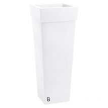 Vaso in resina da esterno/interno geryon H100 nicoli - Bianco