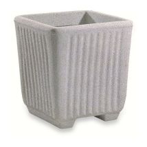 Vaso in resina effetto Granito Millerighe 50 cm.