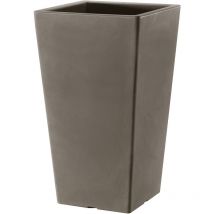 Vaso 40x40x68cm in Resina Tulli Pasubio Alto Essential 70 Cappuccino