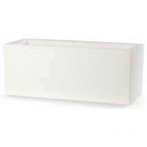 Vaso 80x30x30cm in Resina Tulli Schio Cassa Essential 80 Bianco
