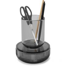 Vaso in vetro con portacandele integrato Allira