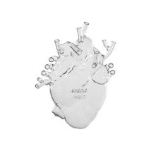 Vaso a forma di cuore Love in Bloom – Vetro – 16,7 x 7 x 14,2 cm – SELETTI