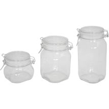 Vaso In Vetro Per Conserve Alimenti Con Chiusura Ermetica ' Fido Boccacci -500 Ml / Confezione Da 6 Pezzi