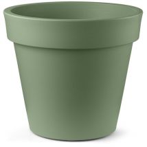 Vaso rotondo in resina "Easy" 45 cm. Mimetic Green