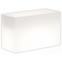 Leuchtende Vase FlowerPot Bright mit LED-Dekoration "Made in Italy" für den Außenbereich 80x35x50h cm -Mehrfarbig / Solarladung