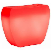 Leuchtende Vase Heart Bright mit led Dekoration 'Made in Italy' für den Innenbereich -Rot / Mit Kabel