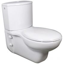 Vaso monoblocco sospeso da 77 cm serie open chiuso con cassetta in ceramica