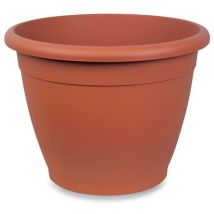 Veca - Vaso Rotondo Naxos D.30cm Avana Piante Fiori Balcone
