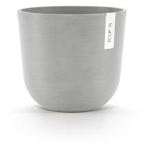 Vaso rotondo oslo grigio chiaro d 25XH21,8CM Ecopots