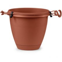 Vaso pensile flow D.30 cm terracotta - Veca