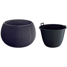 Prosperplast - Flowerpot rotondo con ciotola di plastica Sploff Bowl 47.8 (Long) x 47,8 (larghezza) x 30 (altezza) cm