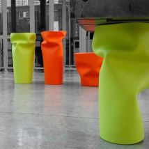 Vaso "saving/space" Struttura In Polietilene Per Esterno -arancio