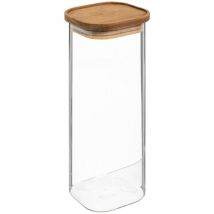 Vaso in vetro hermet da 2 litri con coperchio in acacia - 5five