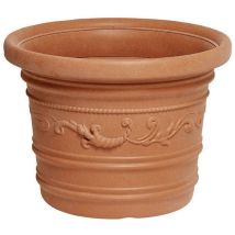 Vaso in resina festonato Ø 70 cm x H 55 cm – Fioriera per balconi e terrazzi – Prestige