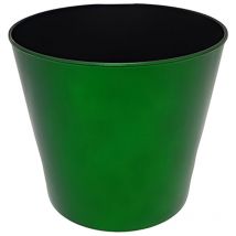 Vaso Porta Piante Natalizio verde Lucido Glitterato portabottiglie con ghiaccio base copri piede per albero di natale