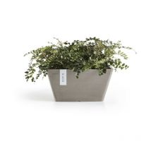 Vaso Quadrato Berlin 30 Tortora - 31 x 31 x H. 15,5 cm - 10 L ECOPOTS