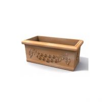 Vaso rettangolare per piante 80x40 cm Tegola