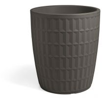 Vaso rotondo in resina 'Tyle' 60 cm. Antracite