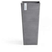 Vaso quadrato alto rotterdam grigio 32X32XH70CM Ecopots