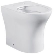 Vaso Sara Filo Muro Rimless – Ceramica – Bianco – Installazione a filo muro – Scarico universale