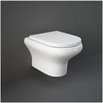 Vaso Sospeso wc Serie Compact In Ceramica Bianco