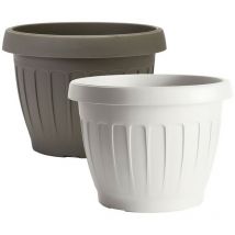 Vaso tondo ø 30 x H.22 lt. 9,5 - cappuccino