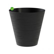 Vaso Teraplast Hoop Black 16 cm