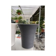 Vivaio Garden Forest - Vaso tondo in resina 'Mimosa' con altezza di cm 50 elbi - Colori: Antracite