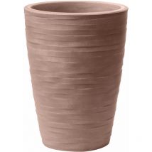 Vaso tondo resina tylus elegance cm. 30 avana