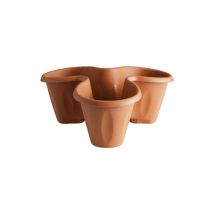 Vaso trifoglio Bama pp terracotta d.cm 40 h.cm 16 (3 pezzi) Bama