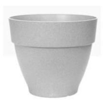 Elho - Vibia Campana Bac a fleurs Rond 55 - Gris - ø 55 x h 47 cm - extérieur - 100% recyclé
