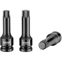 Tengtools - Vasos de impacto de 1/2" con punta spline/xzn de largo 78 mm. Tamaño 16mm 270160500