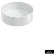 Otitec - Vasque à poser avec siphon offert zen Blanc 41 × 12,5