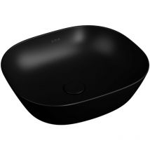 Vasque à poser basse Vitra Plurals noir mat