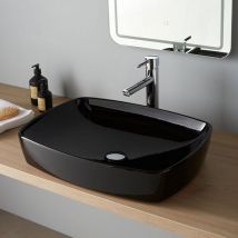 Planetebain - Vasque à poser Milo 60x44 cm noire