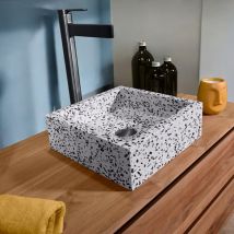 Vasque à poser terrazzo crème, Arlecchino mini