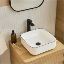 Vasque à poser carrée alix 37x37cm