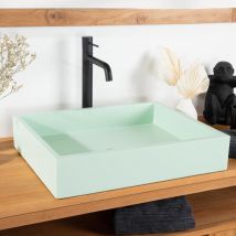 Wanda Collection - Vasque en béton 50cm vert Okia