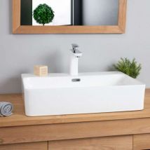Wanda Collection - Vasque en céramique avec plage Olga 60cm