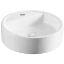 Vasque à poser blanche 49 cm – Lave mains à poser / suspendre – LINPHA